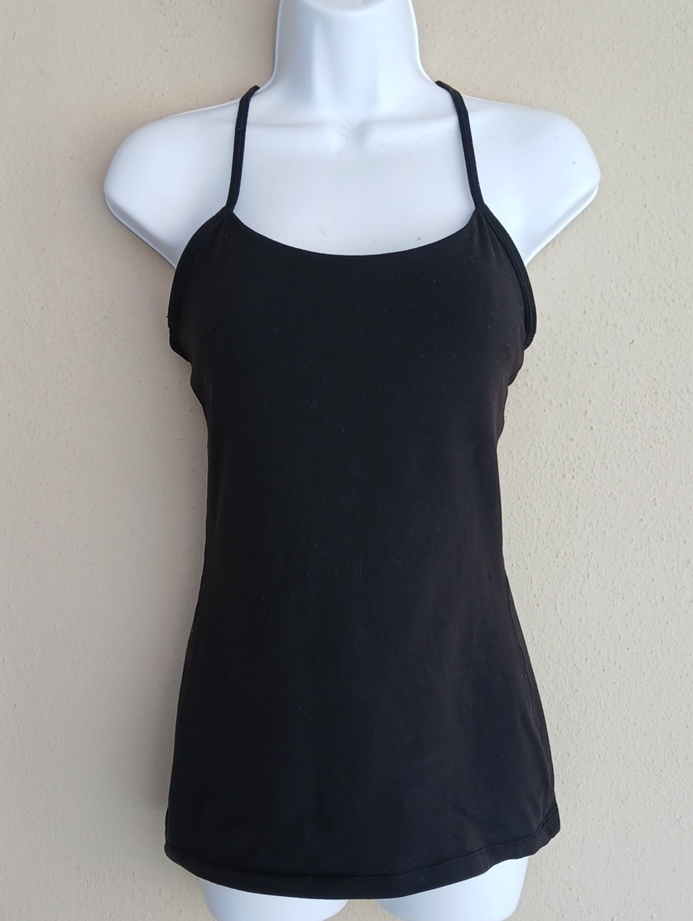 Lululemon Power Pose Tank Black Luon Light W1AHXS Size 6